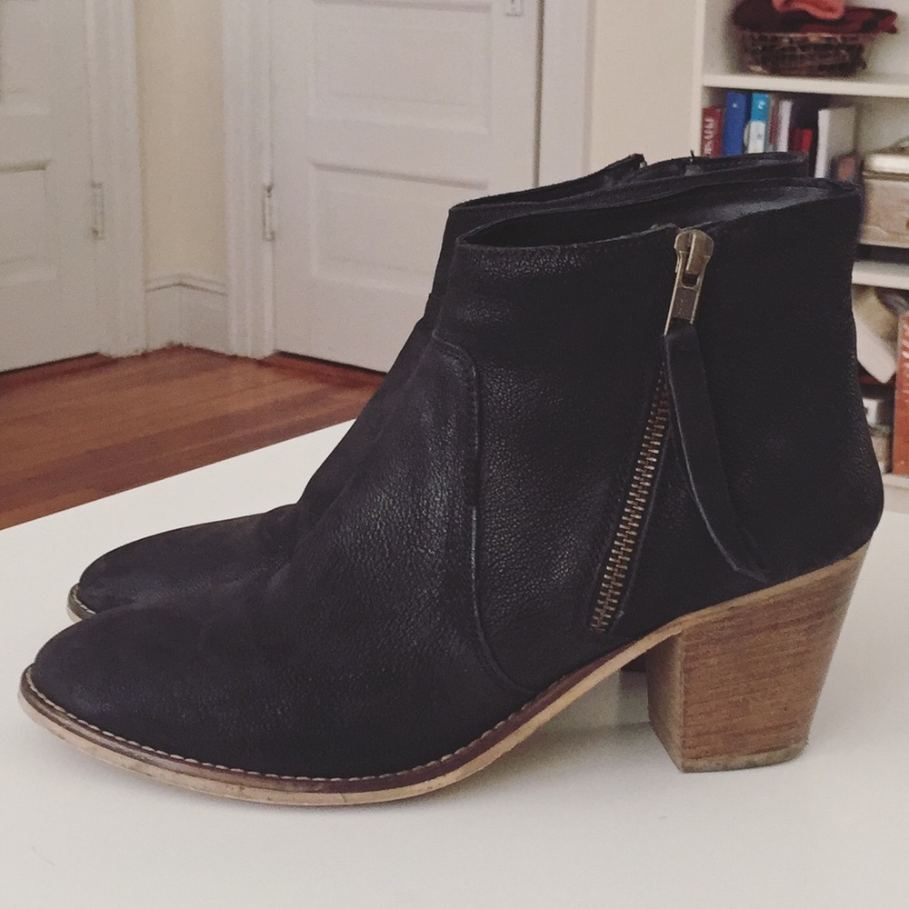 Black ankle boots